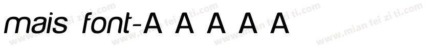 mais font字体转换